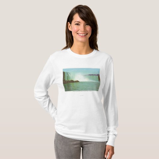 Uitzicht van Herfsten van Hoefijzers T-shirt (Voorkant volledig)