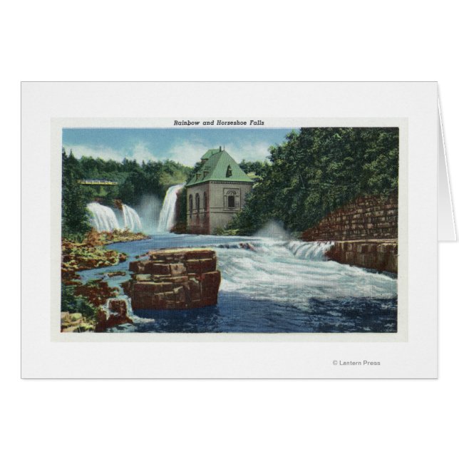 Uitzicht van Herfsten van regenboog en Hoefijzer (Voorkant Horizontaal)