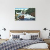 Uitzicht van Herfsten van regenboog en Hoefijzer Canvas Afdruk (Insitu (Slaapkamer))