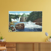 Uitzicht van Herfsten van regenboog en Hoefijzer Canvas Afdruk (Insitu (Woonkamer))