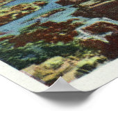 Uitzicht van Herfsten van regenboog en Hoefijzer Poster (Hoek)