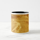 uitzicht van het 3D-perspectief van Latona Vorona Tweekleurige Koffiemok (Center)