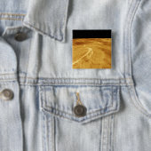 uitzicht van het 3D-perspectief van Latona Vorona Vierkante Button 5,1 Cm (In situ)