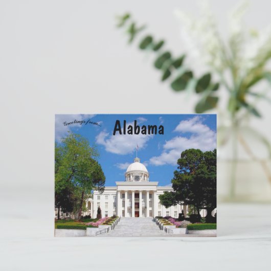 Uitzicht van het Alabama State Capitol in Montgome Briefkaart (Staand voorkant)