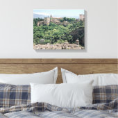 Uitzicht van het Alhambra Canvas Afdruk (Insitu (Slaapkamer))
