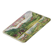 Uitzicht van het Alhambra uit 'Civitates Orbis Ter Magneet (Linkerzijde)