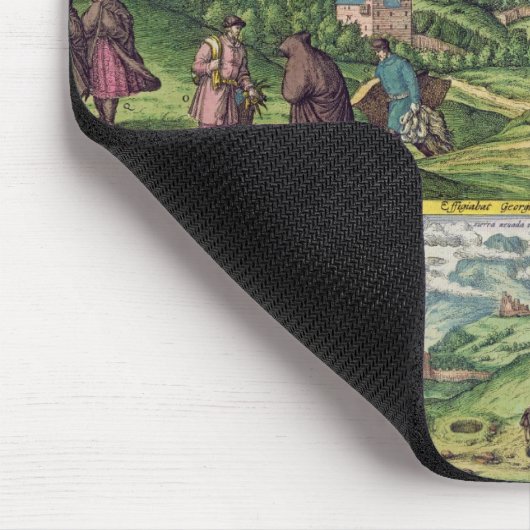 Uitzicht van het Alhambra uit 'Civitates Orbis Ter Muismat (Hoek)