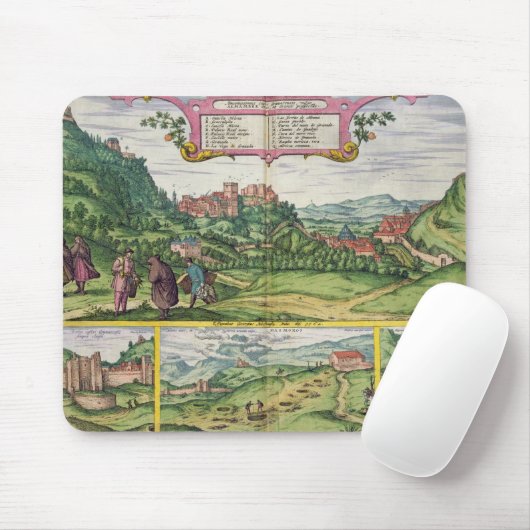 Uitzicht van het Alhambra uit 'Civitates Orbis Ter Muismat (Met muis)