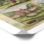 Uitzicht van het Alhambra uit 'Civitates Orbis Ter Poster (Hoek)