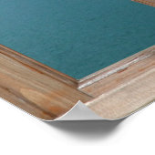 Uitzicht van het Alpenmeer vanaf een raam Poster (Hoek)