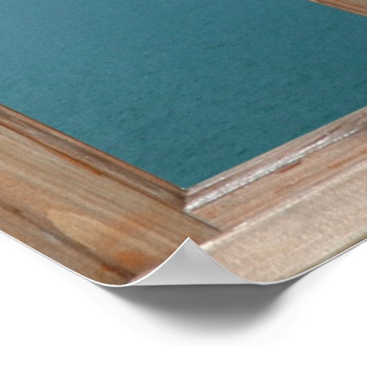 Uitzicht van het Alpenmeer vanaf een raam Poster (Hoek)