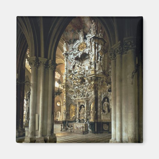 Uitzicht van het altaar en het "Transparente", c.1 Magneet (Voorkant)