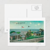 Uitzicht van het Amerikaanse reddingsstation Golde Briefkaart (Voorkant / Achterkant)