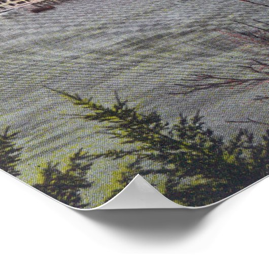 Uitzicht van het Amusement Park Oaks Poster (Hoek)