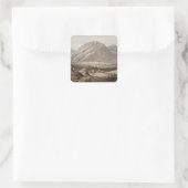 Uitzicht van het Baba-Naunee-gebergte, van 'Schets Vierkante Sticker (Tas)
