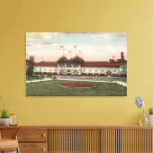 Uitzicht van het badpaviljoen canvas afdruk (Insitu (Woonkamer))