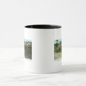 Uitzicht van het badstrand mok (Midden)