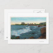 Uitzicht van het Bass Rocks-Surf Briefkaart (Voorkant / Achterkant)