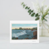 Uitzicht van het Bass Rocks-Surf Briefkaart (Staand voorkant)