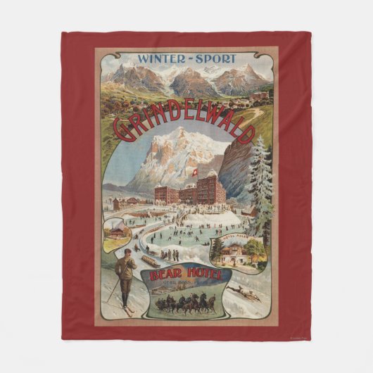Uitzicht van het Beer Hotel Promotional Poster Fleece Deken (Voorkant)