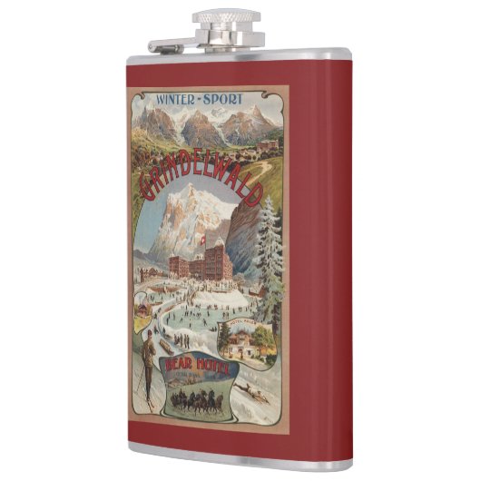 Uitzicht van het Beer Hotel Promotional Poster Heupfles (Links)