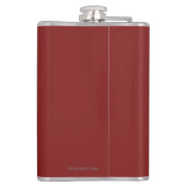 Uitzicht van het Beer Hotel Promotional Poster Heupfles (Achterkant)