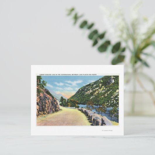 Uitzicht van het benedenmeer van Cascade Briefkaart (Staand voorkant)