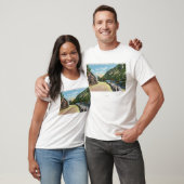 Uitzicht van het benedenmeer van Cascade T-shirt (Unisex)