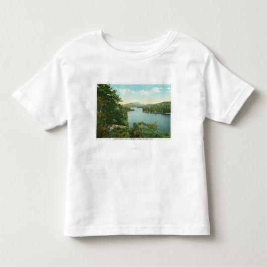 Uitzicht van het benedenmeer van het meer van Bluf Kinder Shirts (Voorkant)