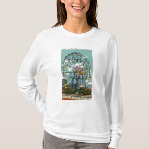 Uitzicht van het beroemde reuzenrad t-shirt