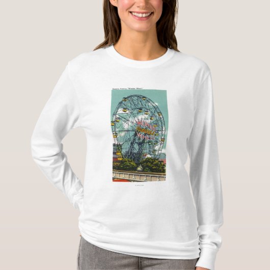Uitzicht van het beroemde reuzenrad t-shirt (Voorkant)