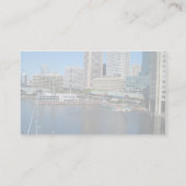 Uitzicht van het binnenhavengebied op Baltimore, m Visitekaartje (Achterkant)