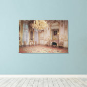 Uitzicht van het binnenland van de Grand Salon Canvas Afdruk (Insitu (Houten vloer))
