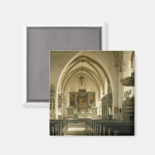 Uitzicht van het binnenland van de kerk met magneet (Voorkant / Achterkant)