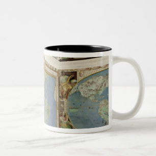 Uitzicht van het binnenland van de Sala Del Tweekleurige Koffiemok