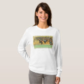 Uitzicht van het binnenland van het Sunset Bowling T-shirt (Voorkant volledig)