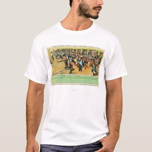Uitzicht van het binnenland van het Sunset Bowling T-shirt (Voorkant)