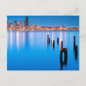 Uitzicht van het blauwe uur in het centrum van Sea Briefkaart (Voorkant)
