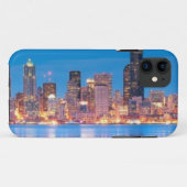 Uitzicht van het blauwe uur in het centrum van Sea Case-Mate iPhone Case (Achterkant (horizontaal))