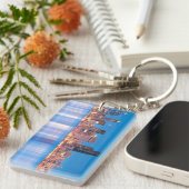 Uitzicht van het blauwe uur in het centrum van Sea Sleutelhanger (Voorkant Rechts)