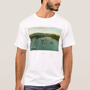 Uitzicht van het Boatmeer op het Watsonville-meer T-shirt