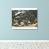 Uitzicht van "het Boerderij", Carole Lombard's Hou Canvas Afdruk (Insitu (Houten vloer))