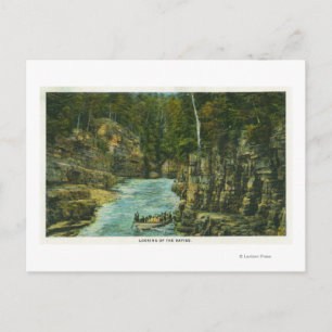 Uitzicht van het Bot Op de Rapids kijken Briefkaart