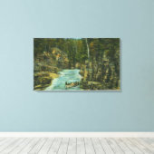 Uitzicht van het Bot Op de Rapids kijken Canvas Afdruk (Insitu (Houten vloer))