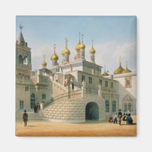 Uitzicht van het Boyar-paleis in het Kremlin in Mo Magneet