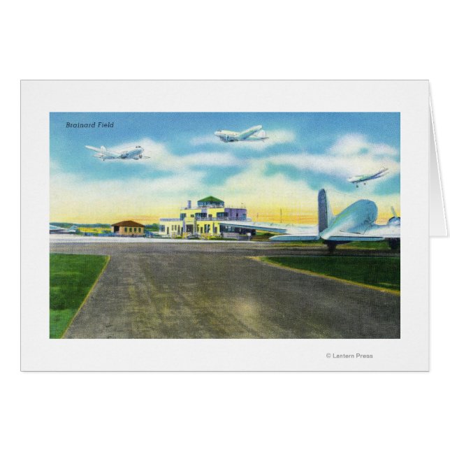 Uitzicht van het Brainard Field, landingsgewas en  (Voorkant Horizontaal)