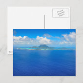 Uitzicht van het briefkaart Bora Bora (Voorkant / Achterkant)