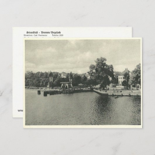  Uitzicht van het Briefkaart Bremen/Vegesack (Voorkant / Achterkant)