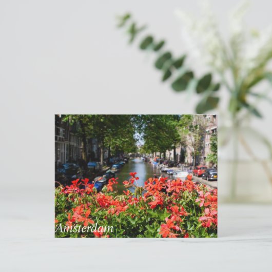 Uitzicht van het Briefkaart van Amsterdam (Staand voorkant)