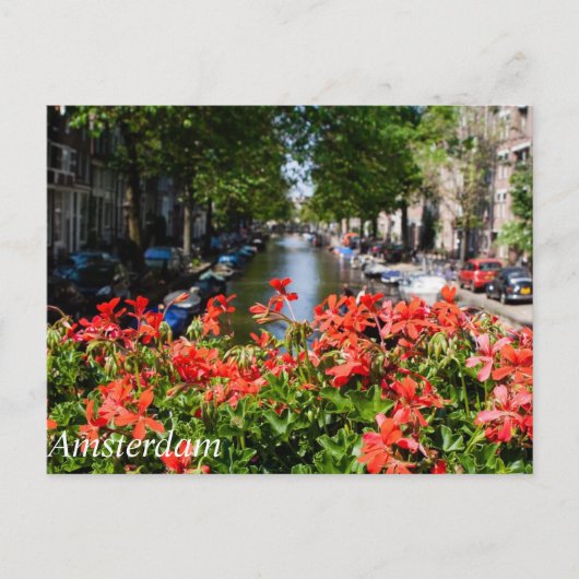 Uitzicht van het Briefkaart van Amsterdam (Voorkant)